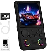 R36TMAX Retro Handheld Game Console, 4.0'' 720x720 IPS Screen, 128GB Supports 22000+ Classic Game...