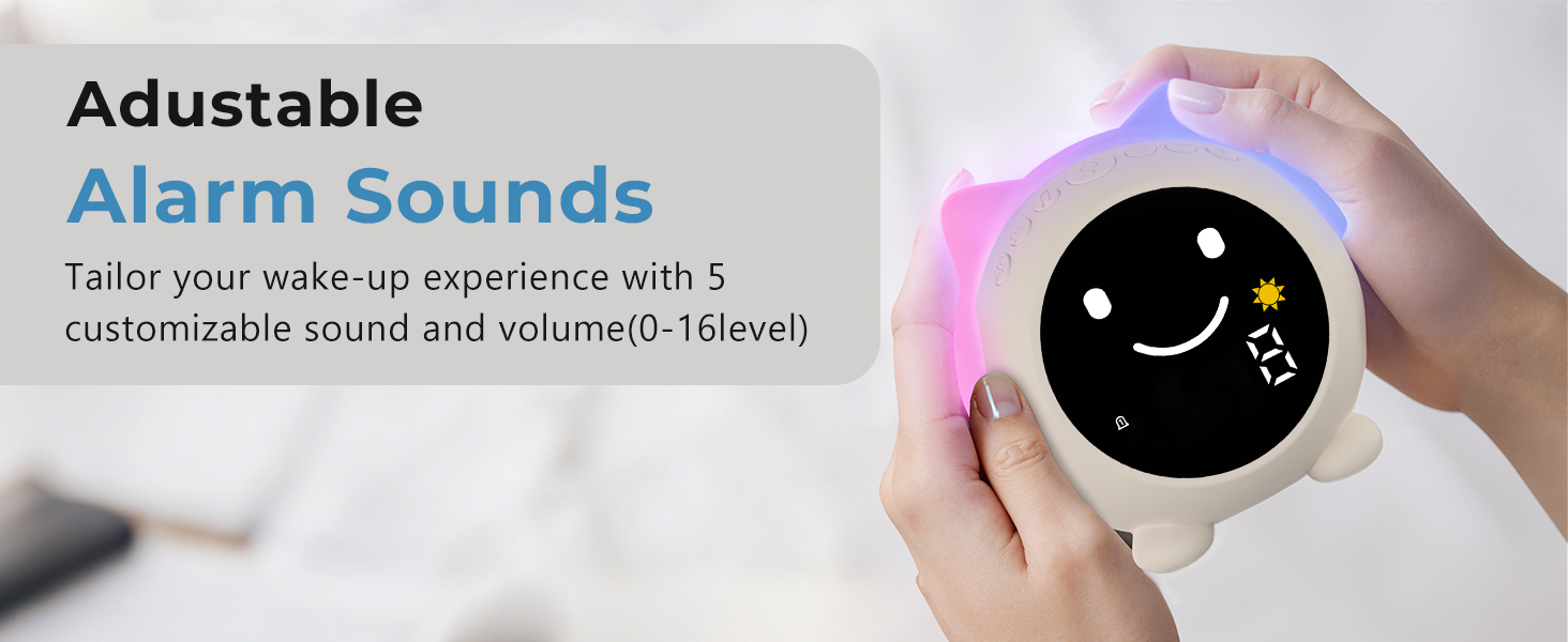 kids alarm clock hatch ok to wake bedroom room toddler children cute night light boy girl sleep