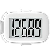 Pedometer Walking Simple 3D Step Counter with Clip and Lanyard, Activities Fitness Tracker Withou...