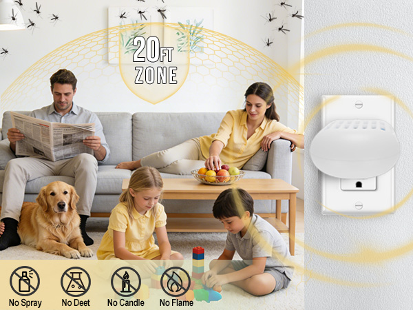 No Spray, No Deet, No Candle, No Flame