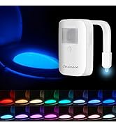 Chunace Rechargeable Toilet Night Light, LED Toilet Bowl Nightlights with Motion Activated Sensor...