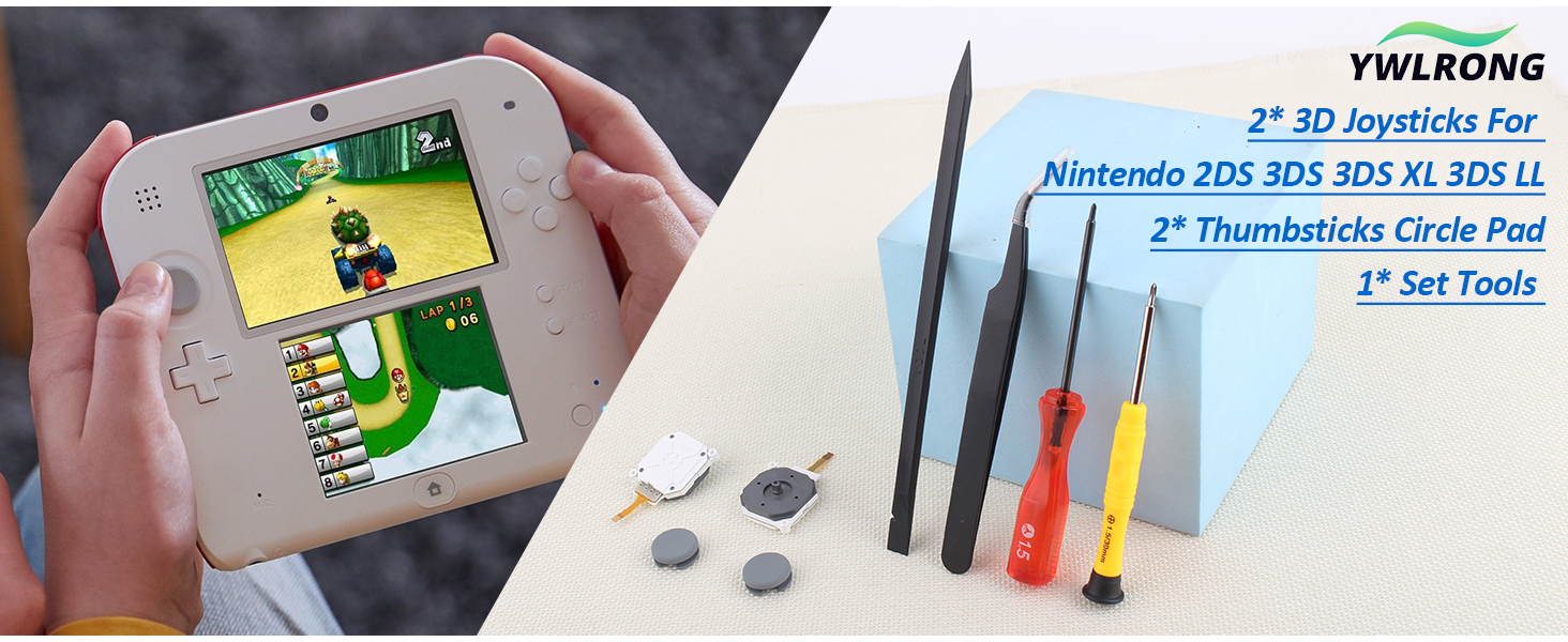  for Nintendo 2DS 3DS 3DS XL 3DS LL joystick replacemen