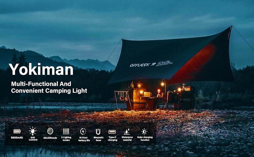 LED Solar Portable Camping Lights