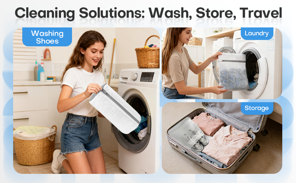 Cleaning Solutions:Wash,Store,Travel