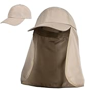 Neck Flap Sun Hat with Wide Brim - UPF 50+ Hiking Safari Fishing Caps for Men and Women, Perfect ...
