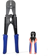 IWISS Wire Rope Crimping Tool for Aluminum Crimping Loop Sleeve, Two Barrel Ferrule, Oval Sleeves...