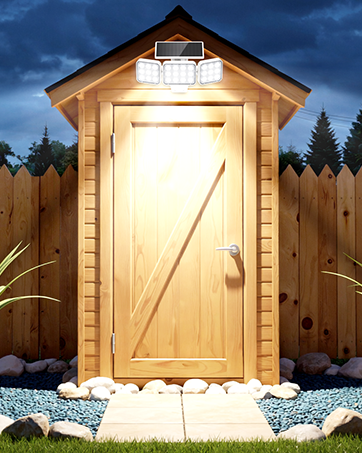 Solar lights for tool room