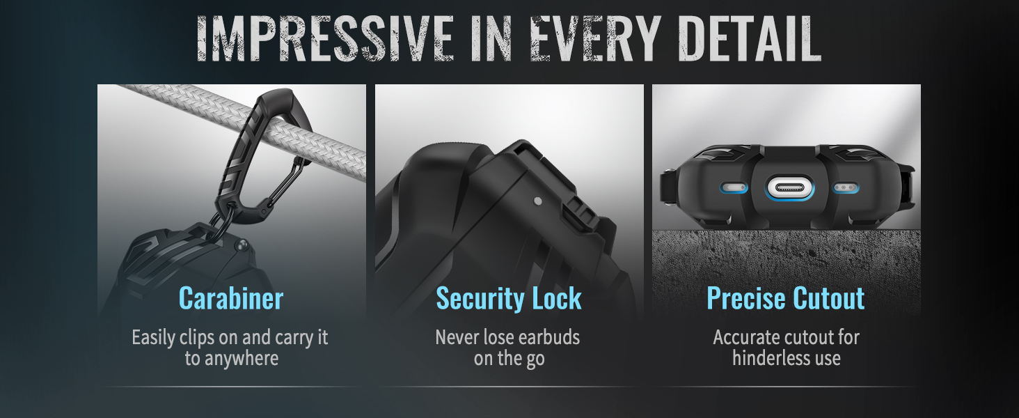 airpods pro 3 case with carabiner