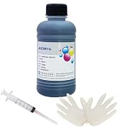 Aomya Ink Refill Kit 250ml Black Universal Dye Bulk Ink for Canon HP Epsn Brother Inkjet Printers...