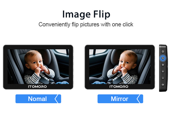 the baby car camera can flip picture of baby car monitor