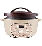 Tianji DSG-TZ30 Electric Clay Pot Slow Cooker for Claypot Rice and Casserole Porridge, Ceramic Ca...