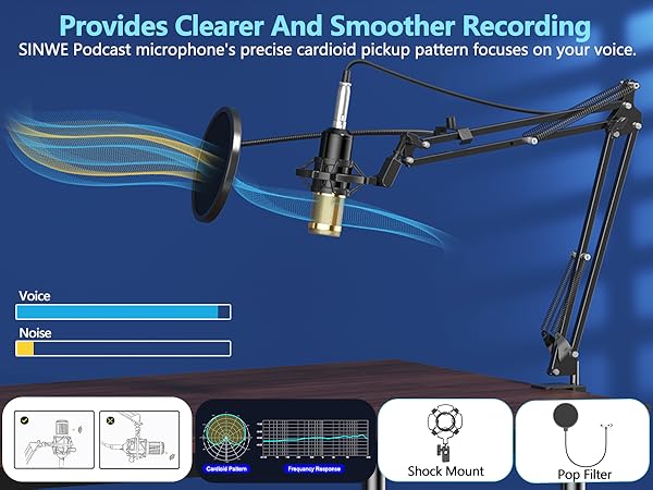 Adjustable Cantilever Stand Mic