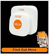 MOBI Emergency Alert Button, Smart Wireless Caregiver Support Monitoring System 