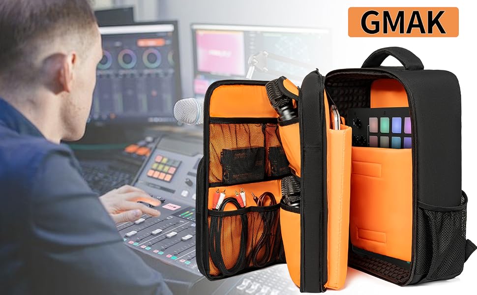Audio Mixer Backpack Compatible with RODECaster Pro