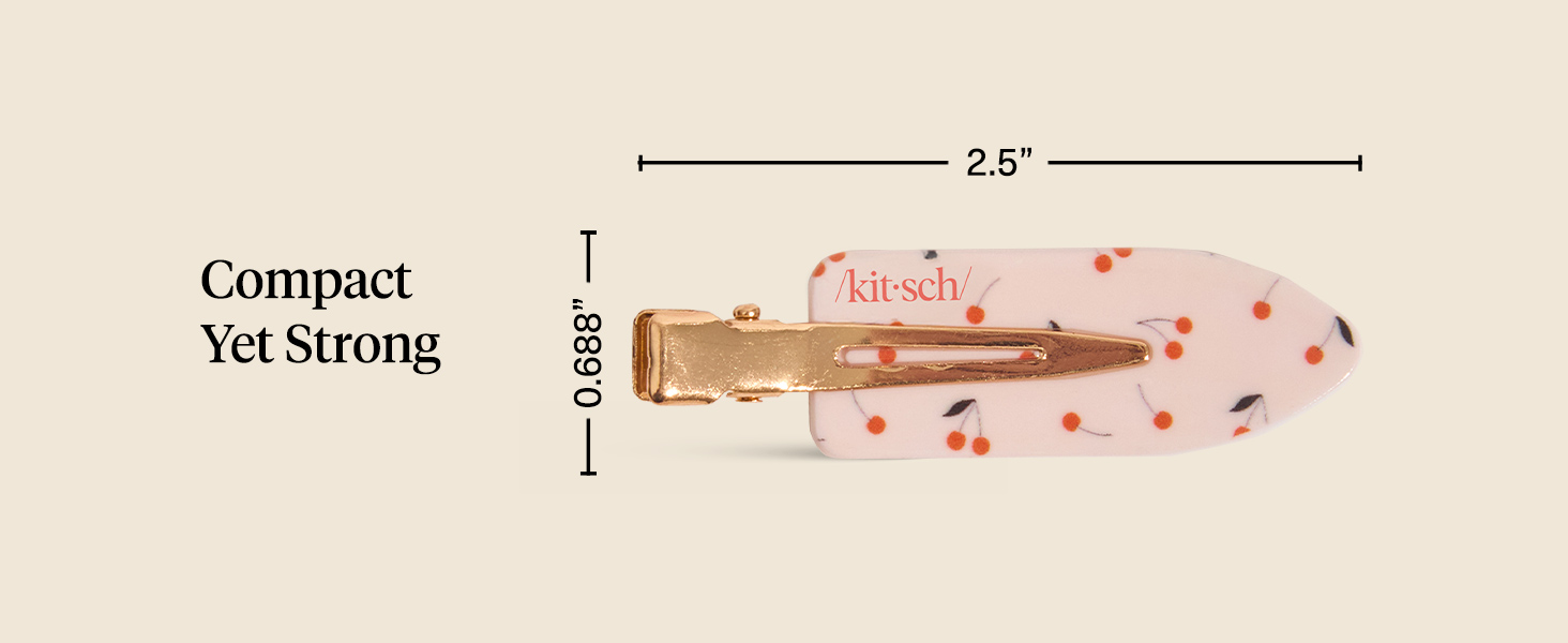 Kitsch Creaseless Hair Clips for Women - No Crease, No Bend Hair Clips