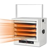 VENTISOL 3000/4000/5000W Electric Garage Heater 240V Hardwired, Heavy-duty Fan-forced Ceiling Mou...