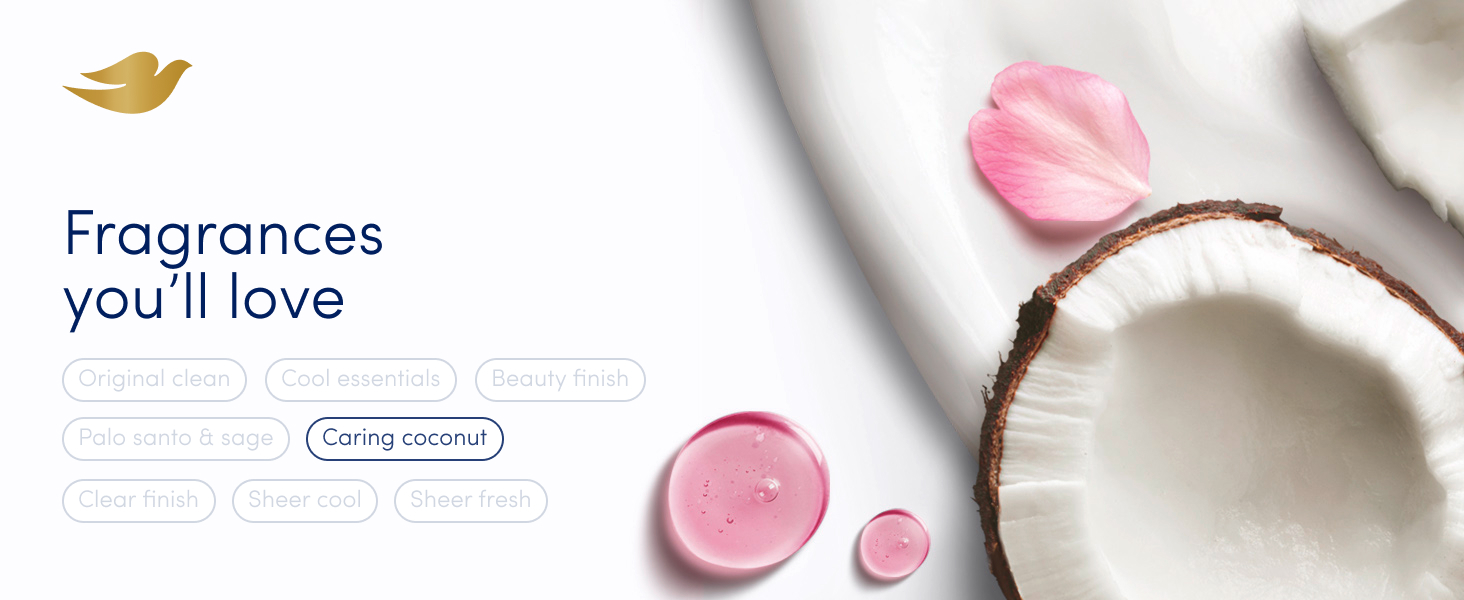Different pink drops &amp;amp; round glass on top of cream next to text that reads: Fragrance you&amp;#39;ll love.