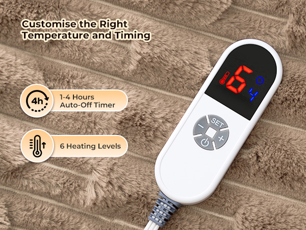 Heated Throw Blanket 50&amp;#34;x60&amp;#34;