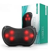 VOYOR-HEALTH Shiatsu Neck and Back Massager with Heat - 3D Kneading Deep Tissue Massage Pillow fo...