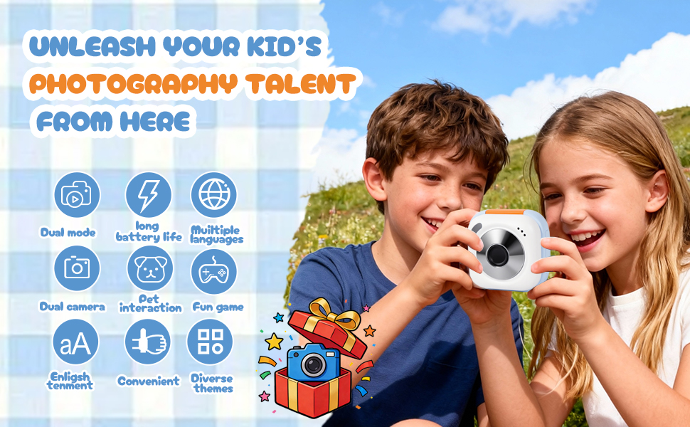 Kids Digital Camera for Boys and Girls