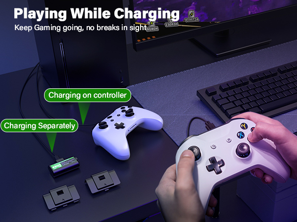 Xbox battery packs rechargeable battery for xbox one series s x controllers