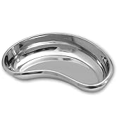 Surgical Kidney Dish Curved Shape 10" Dish Basin Stainless Steel Tray for Medical, Dentistry, Vet...