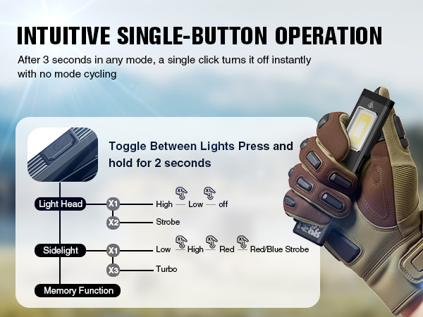 work flashlight rechargeable