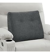 TANYOO Back Support Pillow for Recliner Soft Dual Layer Lumbar Support Pillow with Memory Foam Sh...