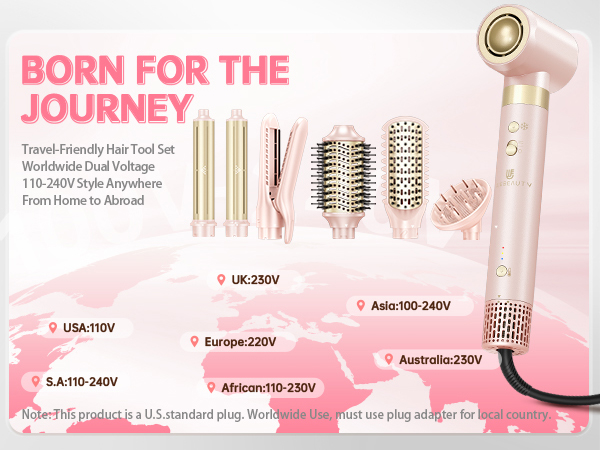 Dual Voltage Hot Air Styler