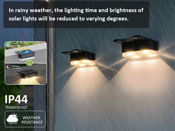 solar fence lights outdoor