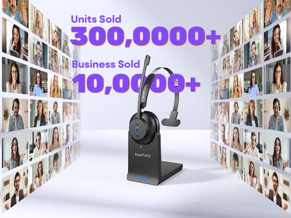 wireless headset with mic for work