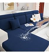 hyha Waterproof Couch Cushion Covers, Wear Resistant Couch Cover, Anti Slip Sofa Slipcovers Washa...