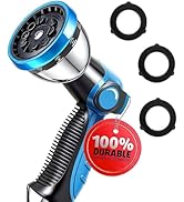 AyayaBoss Garden Hose Nozzle, Durable High Pressure Water Hose Sprayer Nozzle with 10 Patterns fo...