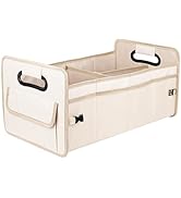 JiatuA Car Trunk Organizer Car Storage with 9 Pockets Collapsible Multi Compartment Waterproof Ad...