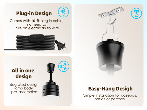 Portable Fan with Hook