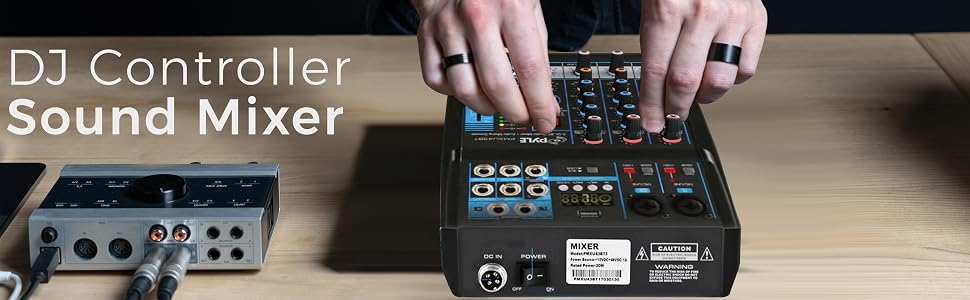 DJ Audio Mixer, Audio Mixer, DJ controller sound mixer, sound mixer, Bluetooth Audio mixer,