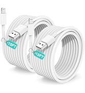 Hcoob 15 FT iPhone Charger Cord Extra Long, [Apple MFi Certified] Lightning Cable 5M, 2.4A Long i...