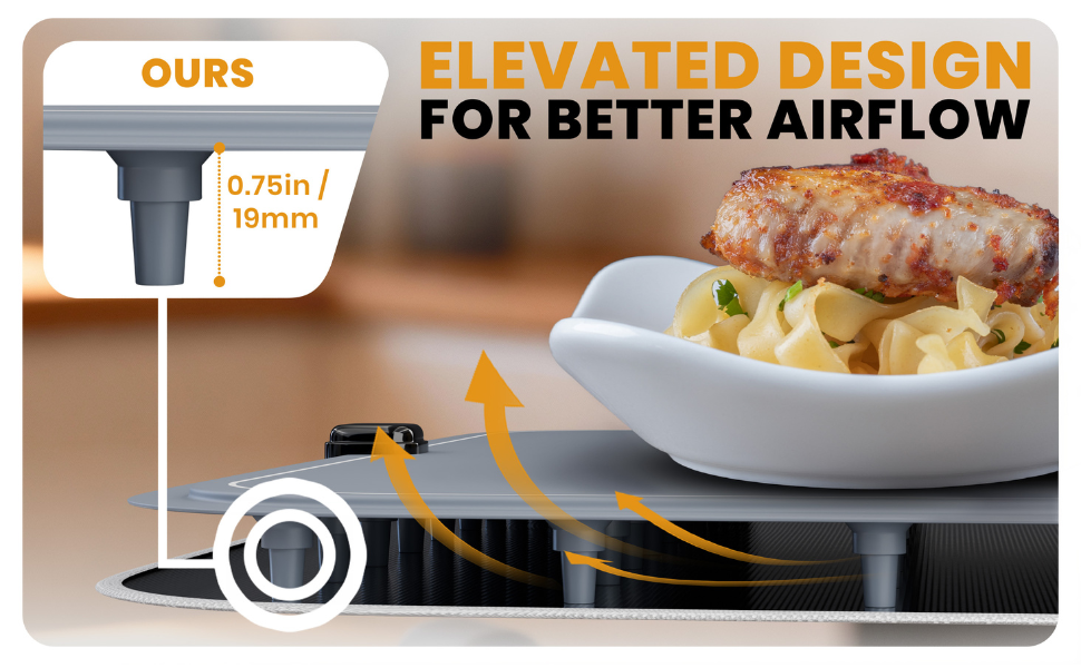 Elevated for airflow