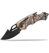 MOSSY OAK Mini Folding Pocket Knife for Men, Camo Pocket Knife with Bottle Opener and Glass Break...