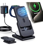 RORRY 3 in 1 Charging Station for Apple, [10000mAh Detachable Power Bank][Foldable] Wireless Char...