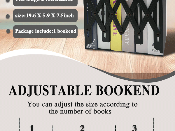 Adjustable Bookends
