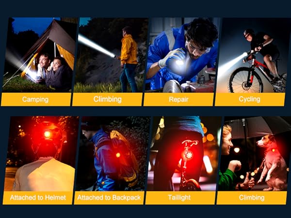 rechargeable bike lights