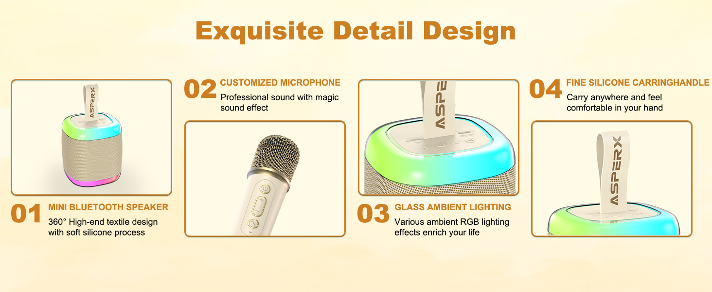 mini karaoke machine with 2 wireless microphones