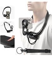 REYGEAK Magnetic Neck Phone Holder,POV Neck Selfie Phone Mount,Hand Free Cell Phone Neck Holder,C...