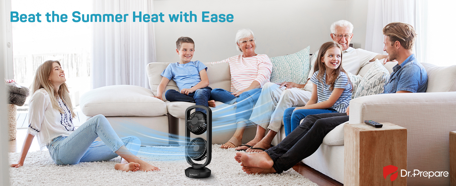 table oscillating tower fan DF7 USB