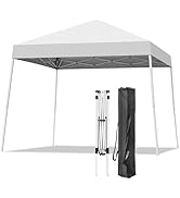 Oneofics Canopy Tent, 10X10 FT Pop Up Canopy Outdoor Instant Tent Slant Legs with Carrying Bag, P...