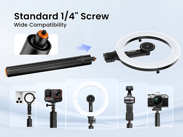 ring light with tripod for content creators