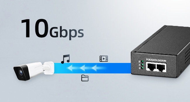 10G 65W PoE Injector