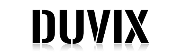 Bold black text displaying the word 'DUVIX' against a white background, with a slight shadow effect beneath the letters.