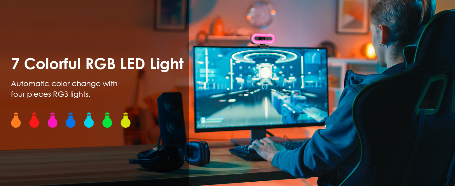 7 colorful rgb light